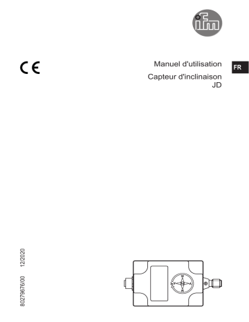 IFM JD2120 Inclination sensor Manuel du propriétaire | Fixfr