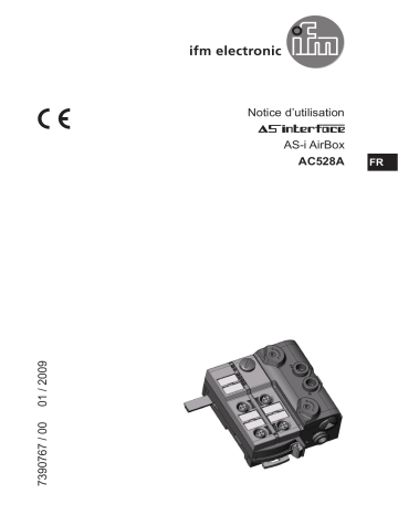 IFM AC528A AS-Interface Airbox Mode d'emploi | Fixfr