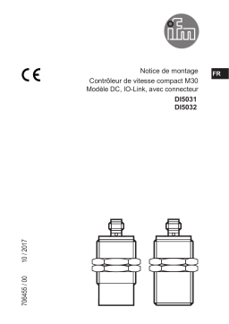 IFM DI5031 Compact evaluation unit for speed monitoring Guide d'installation