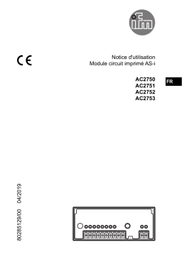 IFM AC2750 AS-Interface PCB module Mode d'emploi