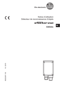 IFM O2D220 Object recognition sensor Mode d'emploi