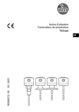 IFM TCC231 Temperature transmitter Mode d'emploi