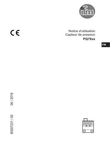 PQ7809 | IFM PQ7834 Pressure sensor for pneumatic Mode d'emploi | Fixfr