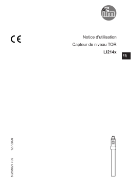 IFM LI2143 Level sensor for limit detection Mode d'emploi