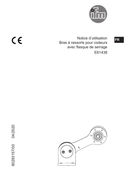 IFM E61438 spring arm for encoder Mode d'emploi