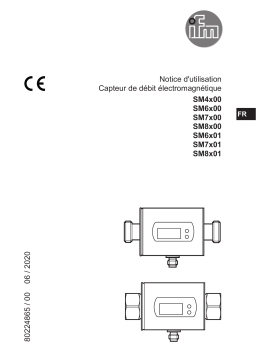 IFM SM6400 Magnetic-inductive flow meter Mode d'emploi