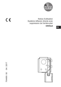 IFM O5H51A Diffuse reflection sensor Mode d'emploi