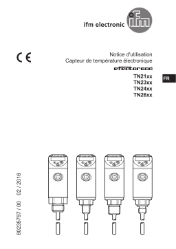 IFM TN2333 Temperature sensor Mode d'emploi