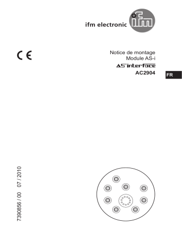 IFM AC2904 AS-Interface ProcessLine module Guide d'installation | Fixfr