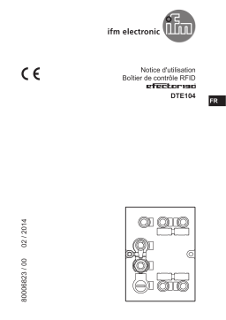 IFM DTE104 RFID evaluation unit LF/HF Mode d'emploi