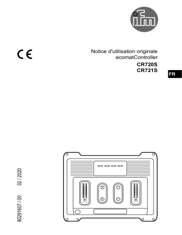 IFM CR721S ecomatController Mode d'emploi | Fixfr