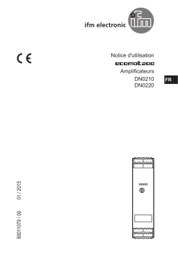 IFM DN0220 Switching amplifier Mode d'emploi