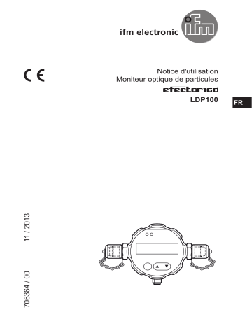 IFM LDP100 Optical oil particle monitor Mode d'emploi | Fixfr