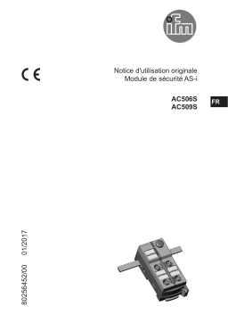 IFM AC506S Safe AS-Interface ClassicLine module Mode d'emploi