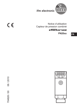 IFM PN2027 Pressure sensor Mode d'emploi