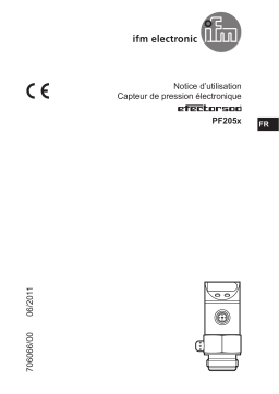 IFM PF2058 Flush pressure sensor Mode d'emploi