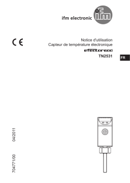 IFM TN2531 Temperature sensor Mode d'emploi