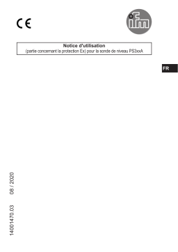 IFM PS307A Hydrostatic submersible pressure transmitter Mode d'emploi