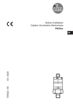 IFM PK5520 Pressure switch Mode d'emploi