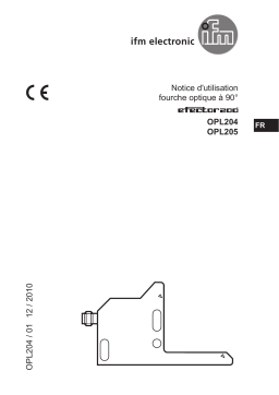 IFM OPL205 Photoelectric angle sensor Mode d'emploi