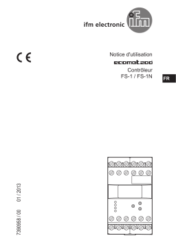 IFM DS2503 Evaluation unit for slip and synchronous monitoring Mode d'emploi