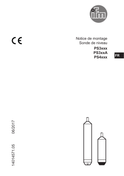 IFM PS4607 Hydrostatic submersible pressure transmitter Guide d'installation