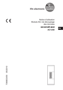 IFM AC1250 AS-Interface data decoupling module Mode d'emploi