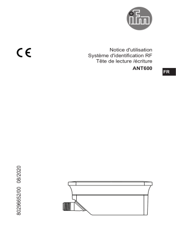 IFM ANT600 RFID read/write head HF Mode d'emploi | Fixfr