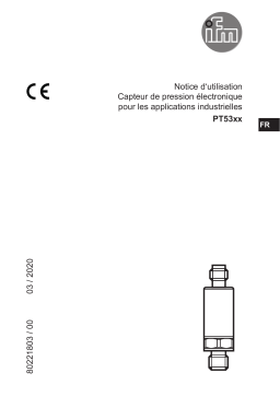 IFM PT5301 Pressure transmitter Mode d'emploi