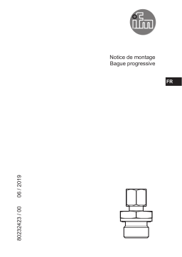 IFM E40263 Progressive ring fitting Guide d'installation