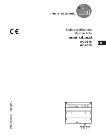 IFM AC2618 AS-Interface universal module Mode d'emploi | Fixfr