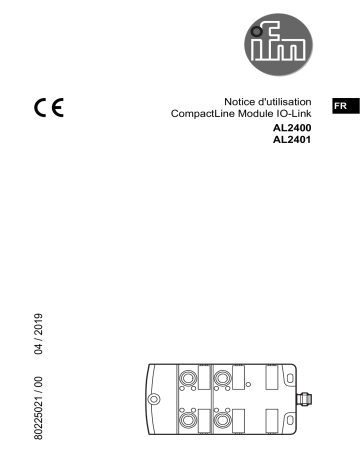 AL2400 | IFM AL2401 IO-Link CompactLine module Mode d'emploi | Fixfr