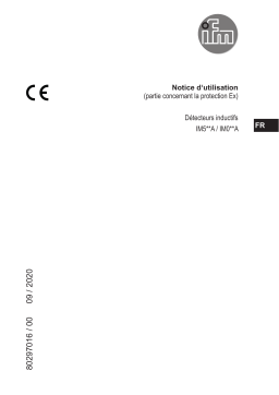 IFM IM513A Inductive sensor Mode d'emploi