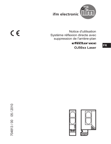 OJ5054 | OJ5055 | IFM OJ5053 LASER diffuse reflection sensor Mode d'emploi | Fixfr