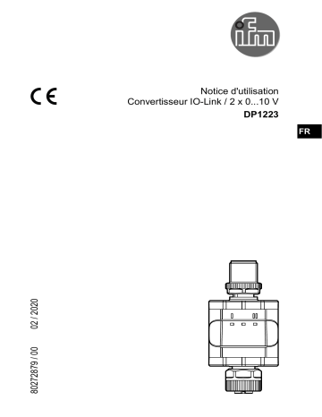 IFM DP1223 Converter IO-Link - 0...10 V Mode d'emploi | Fixfr