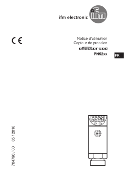 IFM PN5201 Pressure sensor Mode d'emploi