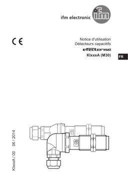 IFM KI001A Capacitive sensor Mode d'emploi