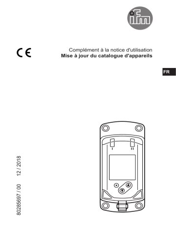 IFM E30430 IO-Link display Mode d'emploi | Fixfr