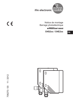 IFM O4S200 Through-beam sensor transmitter Mode d'emploi