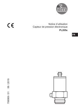 IFM PL2057 Flush pressure transmitter Mode d'emploi