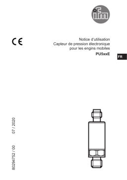 IFM PU501E Pressure transmitter Mode d'emploi