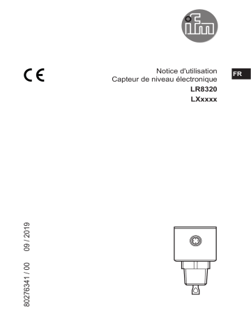 IFM LR8320 Continuous level sensor (guided wave radar) Mode d'emploi | Fixfr