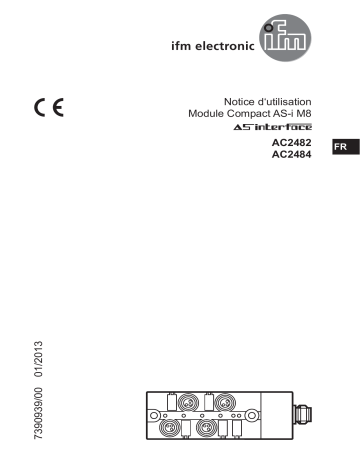 IFM AC2482 AS-Interface CompactLine module Mode d'emploi | Fixfr