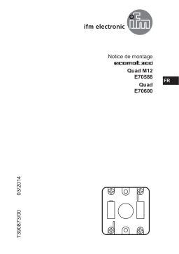 IFM E70588 AS-Interface power distributor Guide d'installation