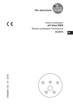 IFM AC2916 AS-Interface ProcessLine module Mode d'emploi