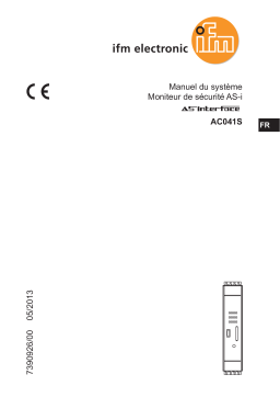 IFM AC041S AS-Interface safety monitor Mode d'emploi