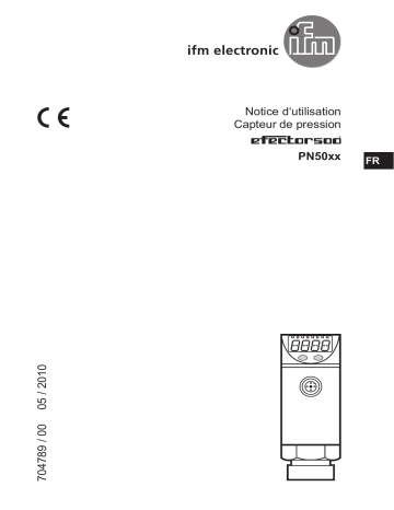 IFM PN5002 Pressure sensor Mode d'emploi | Fixfr