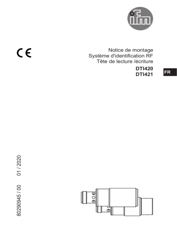 DTI420 | IFM DTI421 RFID read/write head HF Guide d'installation | Fixfr