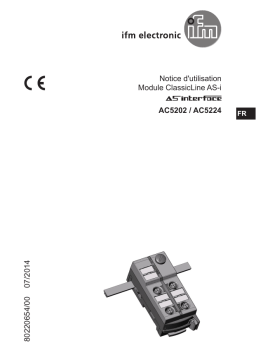 IFM AC5224 AS-Interface ClassicLine module Mode d'emploi