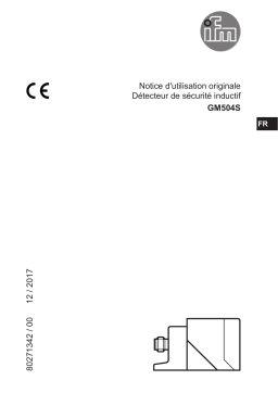 IFM GM504S Fail-safe inductive sensor Mode d'emploi